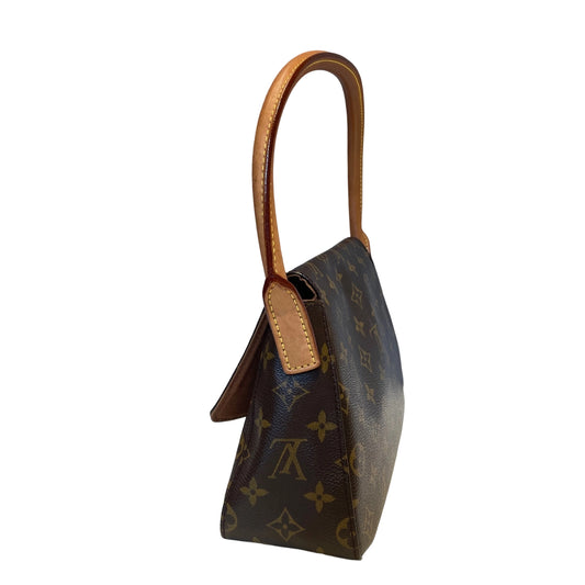 Louis Vuitton Looping MM Shoulder Bag - Monogram Canvas & Arched Handle (29cm)
