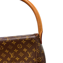 Louis Vuitton Looping MM Shoulder Bag - Monogram Canvas & Arched Handle (29cm)