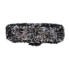 Chanel Mini Flap Bag - Black Floral Sequin & Tweed with Silver Hardware (20cm)