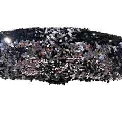 Chanel Mini Flap Bag - Black Floral Sequin & Tweed with Silver Hardware (20cm)