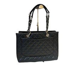 Quiet Luxury Staple: CHANEL GST Tote in Deep Charcoal Caviar Leather