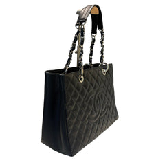 Quiet Luxury Staple: CHANEL GST Tote in Deep Charcoal Caviar Leather