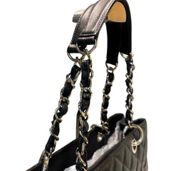 Quiet Luxury Staple: CHANEL GST Tote in Deep Charcoal Caviar Leather
