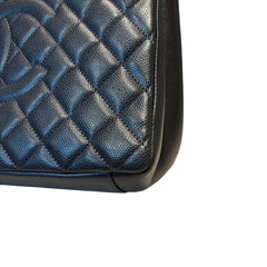 Quiet Luxury Staple: CHANEL GST Tote in Deep Charcoal Caviar Leather