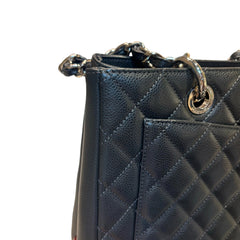 Quiet Luxury Staple: CHANEL GST Tote in Deep Charcoal Caviar Leather