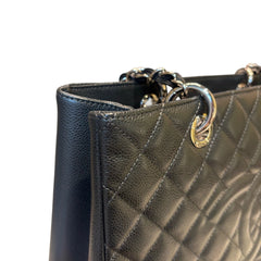 Quiet Luxury Staple: CHANEL GST Tote in Deep Charcoal Caviar Leather