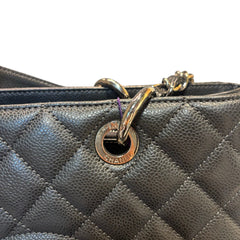 Quiet Luxury Staple: CHANEL GST Tote in Deep Charcoal Caviar Leather