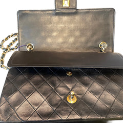 Timeless Vintage Icon: CHANEL Black & Gold CF Chain Bag