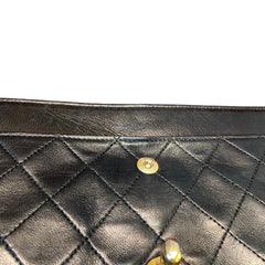 Timeless Vintage Icon: CHANEL Black & Gold CF Chain Bag