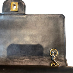 Timeless Vintage Icon: CHANEL Black & Gold CF Chain Bag