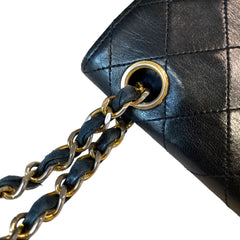 Timeless Vintage Icon: CHANEL Black & Gold CF Chain Bag