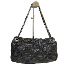 Vintage Attitude Classic: CHANEL Black Waxed Leather Airport CF Bag