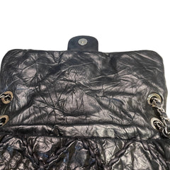 Vintage Attitude Classic: CHANEL Black Waxed Leather Airport CF Bag