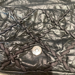 Vintage Attitude Classic: CHANEL Black Waxed Leather Airport CF Bag