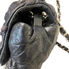 Vintage Attitude Classic: CHANEL Black Waxed Leather Airport CF Bag