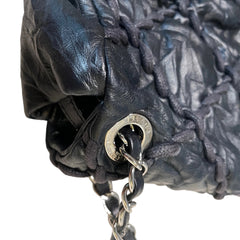 Vintage Attitude Classic: CHANEL Black Waxed Leather Airport CF Bag