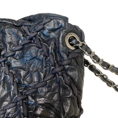 Vintage Attitude Classic: CHANEL Black Waxed Leather Airport CF Bag