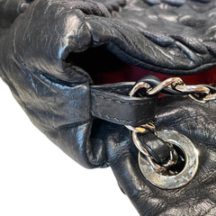 Vintage Attitude Classic: CHANEL Black Waxed Leather Airport CF Bag
