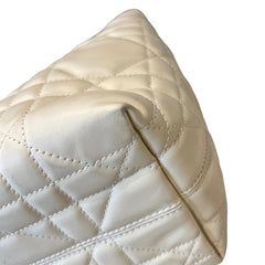 Soft Modern Elegance: Small Dior Toujours Vertical Bag in Cream Cannage Calfskin