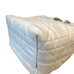 Soft Modern Elegance: Small Dior Toujours Vertical Bag in Cream Cannage Calfskin
