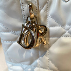Soft Modern Elegance: Small Dior Toujours Vertical Bag in Cream Cannage Calfskin