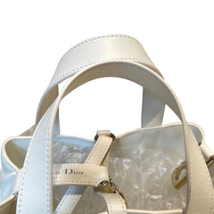 Soft Modern Elegance: Small Dior Toujours Vertical Bag in Cream Cannage Calfskin