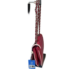 Collector Color Pop: CHANEL 2.55 Baguette Bag in Ferrari Red with Silver Hardware