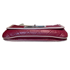 Collector Color Pop: CHANEL 2.55 Baguette Bag in Ferrari Red with Silver Hardware