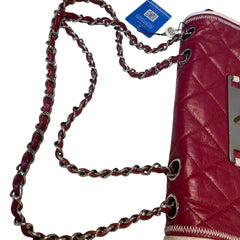 Collector Color Pop: CHANEL 2.55 Baguette Bag in Ferrari Red with Silver Hardware