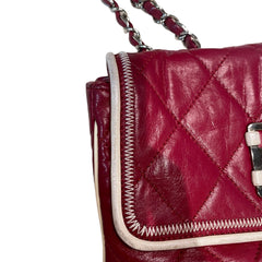 Collector Color Pop: CHANEL 2.55 Baguette Bag in Ferrari Red with Silver Hardware