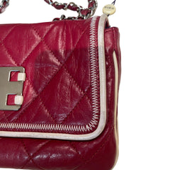 Collector Color Pop: CHANEL 2.55 Baguette Bag in Ferrari Red with Silver Hardware
