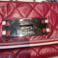 Collector Color Pop: CHANEL 2.55 Baguette Bag in Ferrari Red with Silver Hardware