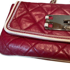 Collector Color Pop: CHANEL 2.55 Baguette Bag in Ferrari Red with Silver Hardware