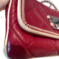 Collector Color Pop: CHANEL 2.55 Baguette Bag in Ferrari Red with Silver Hardware