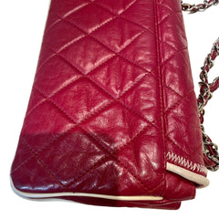 Collector Color Pop: CHANEL 2.55 Baguette Bag in Ferrari Red with Silver Hardware