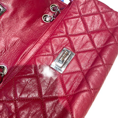 Collector Color Pop: CHANEL 2.55 Baguette Bag in Ferrari Red with Silver Hardware