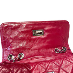 Collector Color Pop: CHANEL 2.55 Baguette Bag in Ferrari Red with Silver Hardware