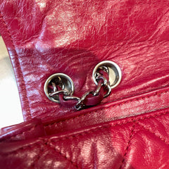 Collector Color Pop: CHANEL 2.55 Baguette Bag in Ferrari Red with Silver Hardware