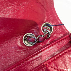 Collector Color Pop: CHANEL 2.55 Baguette Bag in Ferrari Red with Silver Hardware
