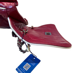 Collector Color Pop: CHANEL 2.55 Baguette Bag in Ferrari Red with Silver Hardware