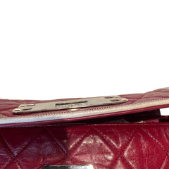 Collector Color Pop: CHANEL 2.55 Baguette Bag in Ferrari Red with Silver Hardware