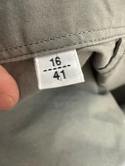 Hermès Grey Allover Print Long-Sleeve Shirt Size 41