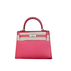 Hermès Kelly 25 in T5 Jaipur Pink Epsom with Silver Hardware
