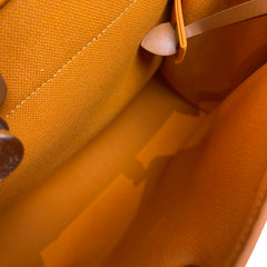 Hermès Herbag 31 in Orange with Silver Hardware