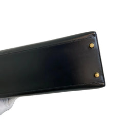 Enduring Icon: Hermès Kelly 32 in Black Box Leather with Gold Hardware