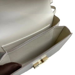 Hermès Mini Mosaic in Milk White with Gold Hardware