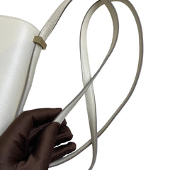 Hermès Mini Mosaic in Milk White with Gold Hardware