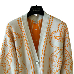 Hermès Colorblock Knit Cardigan Size 36