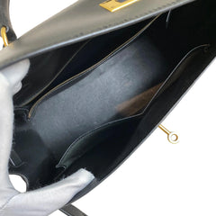 Enduring Icon: Hermès Kelly 32 in Black Box Leather with Gold Hardware