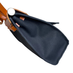 Hermès Herbag 31 in Black Canvas and Leather with Silver Hardware
